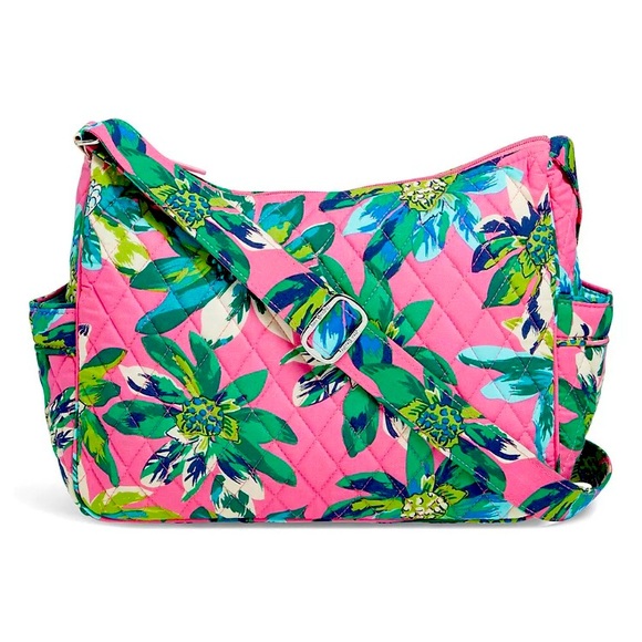Vera Bradley Handbags - Vera Bradley On the Go Bag Pink Tropical Paradise